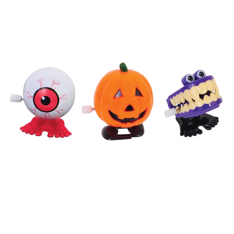 Fun World Eyes/Pumpkin/Teeth Wind Up Walking Toys