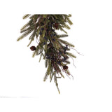 Celebrations 2 ft. L LED Warm White Rustic Norfolk With Berries and Twigs Corner Garland