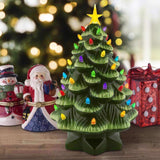 Mr. Christmas LED Green Tree Table Decor 12 in.
