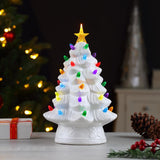 Mr. Christmas LED White Tree Table Decor 12 in.