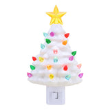 Mr. Christmas LED White Tree Nightlight 7 in.