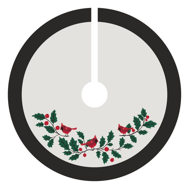 Celebrations Cardinal Applique Tree Skirt