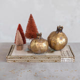 Creative Co-Op Antique Gold Pomegranate Table Decor