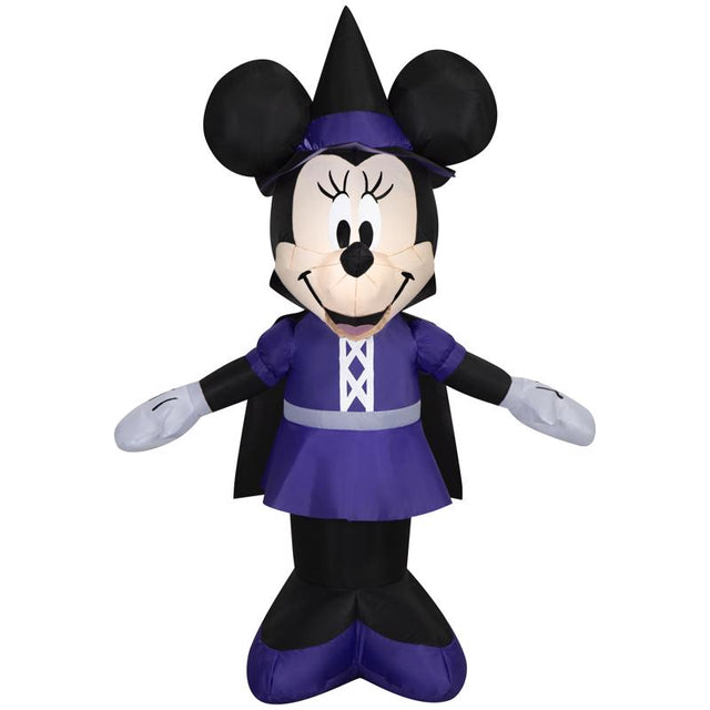 Disney 4 ft. Prelit Minnie as Witch Inflatable