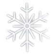 Celebrations LED Warm White Snowflake Wall Sign 14.96 in.
