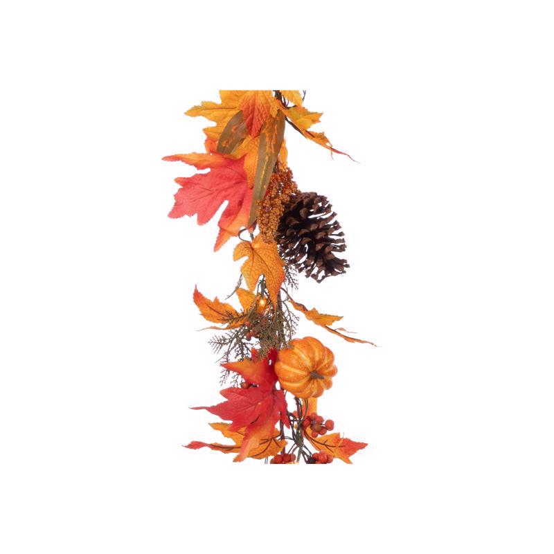 Celebrations Multicolored 35 ct 9 ft. LED Fall Harvest Garland