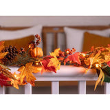 Celebrations Multicolored 35 ct 9 ft. LED Fall Harvest Garland
