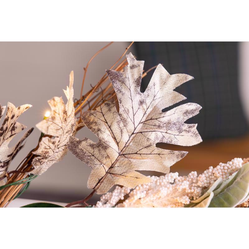 Celebrations Warm White 35 ct 9 ft. LED Neutral Fall Garland