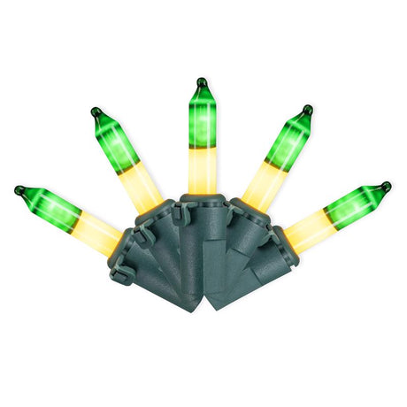 Celebrations LED T5 Dark Green/Gold 70 ct Two-Tone Christmas Lights 17.25 ft.