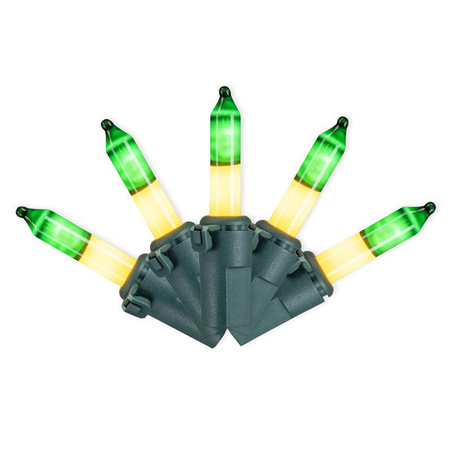 Celebrations LED T5 Dark Green/Gold 70 ct Two-Tone Christmas Lights 17.25 ft.