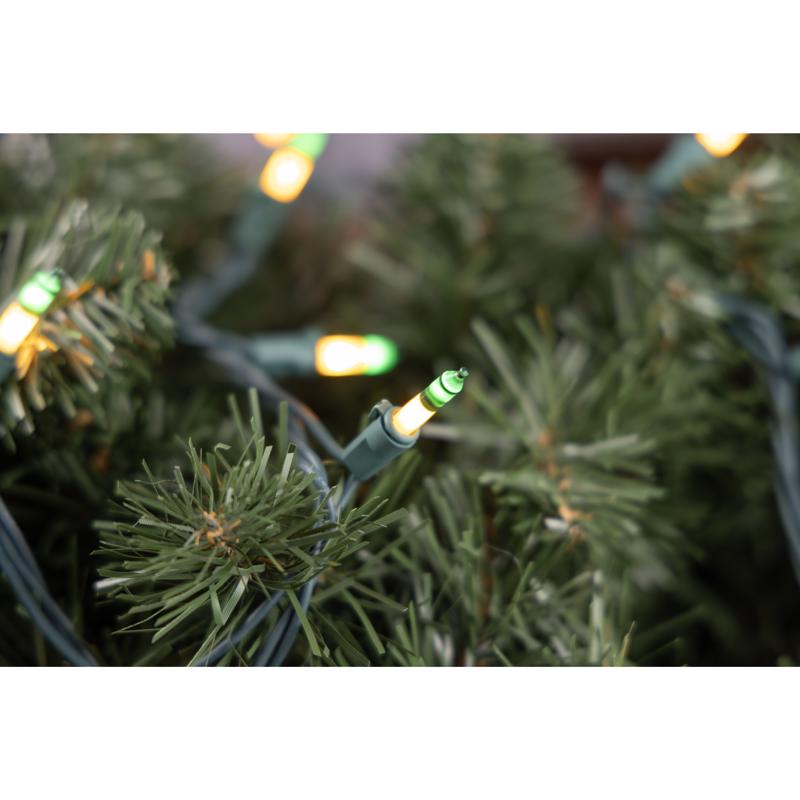 Celebrations LED T5 Dark Green/Gold 70 ct Two-Tone Christmas Lights 17.25 ft.