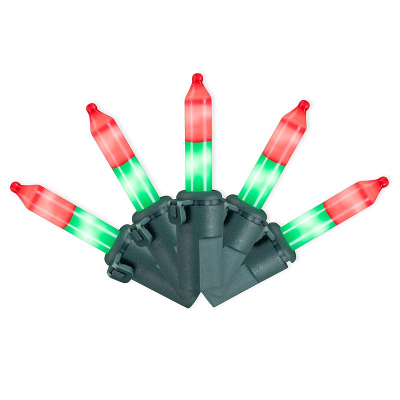 Celebrations LED T5 Green/Red 70 ct Christmas Lights 17.25 ft.