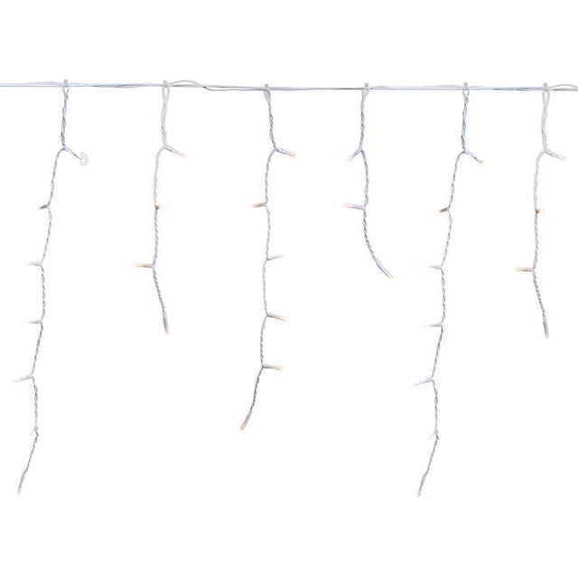 Celebrations LED Warm White 50 ct Icicle 3 ft.