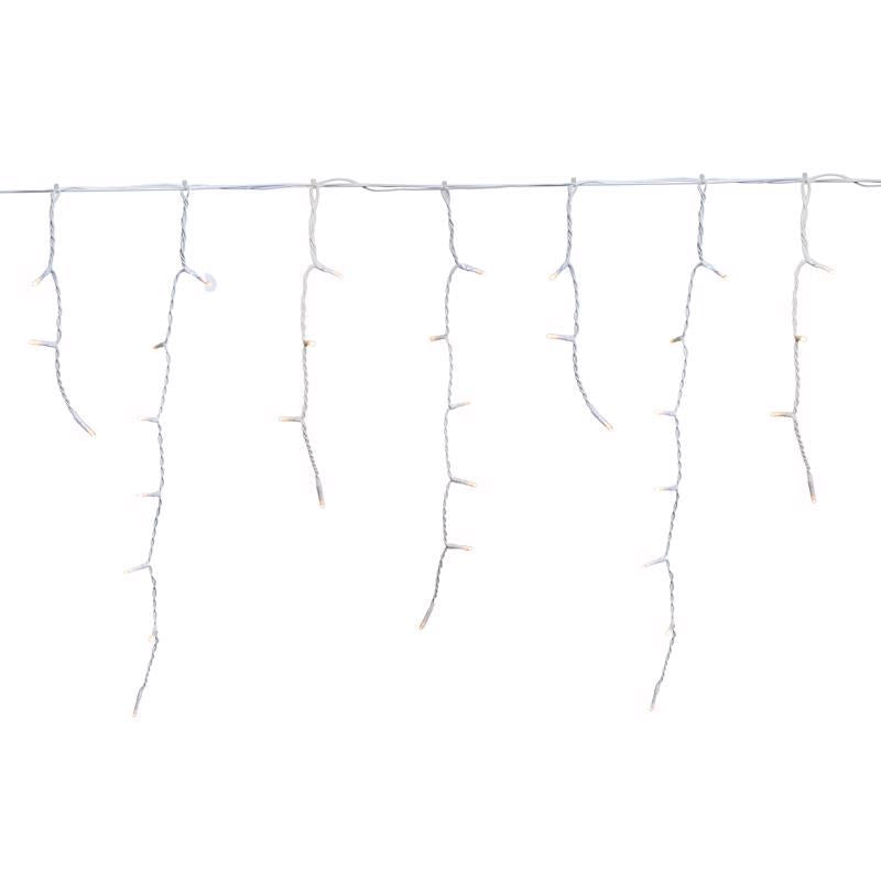 Celebrations LED Warm White 50 ct Icicle 3 ft.