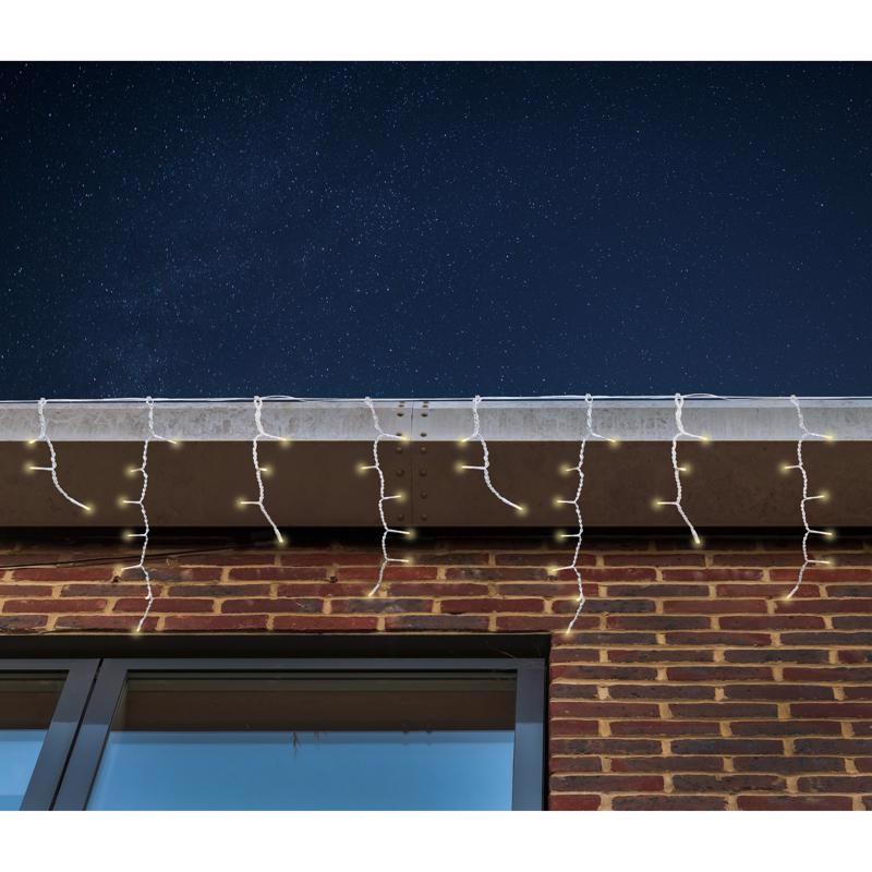 Celebrations LED Warm White 50 ct Icicle 3 ft.