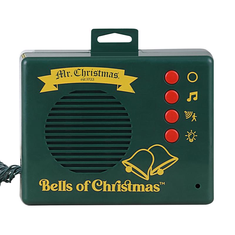 Mr. Christmas LED Gold/Red Bells Animated Decor 3 in.