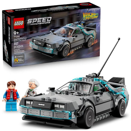 LEGO Speed Champions Time Machine from Back to the Future Building Set Multicolor 357 pc