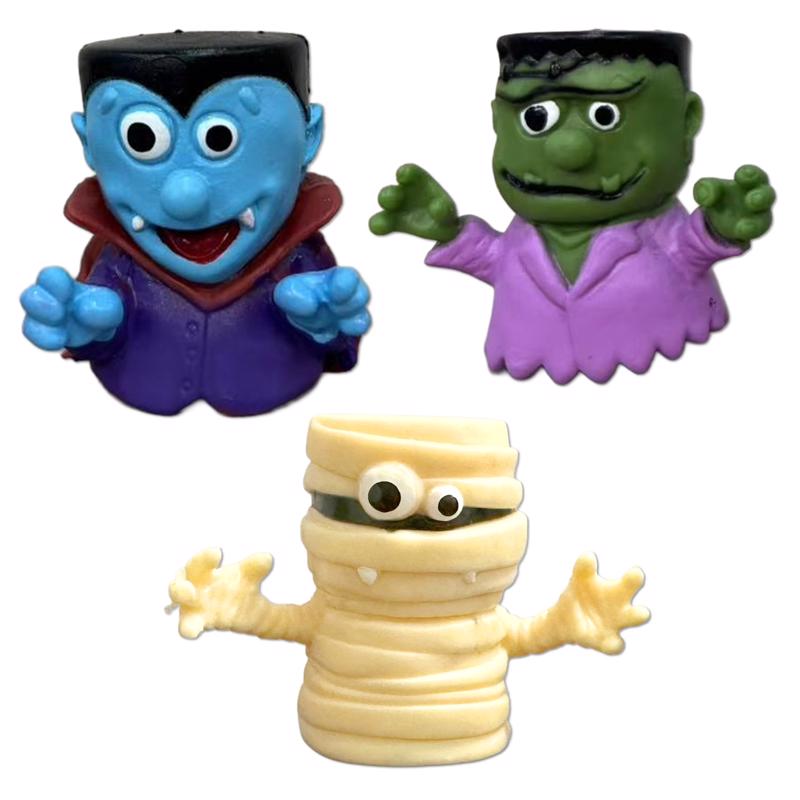 Fun World Vampires/Mummies/Green Monster Freeky Finger Puppets