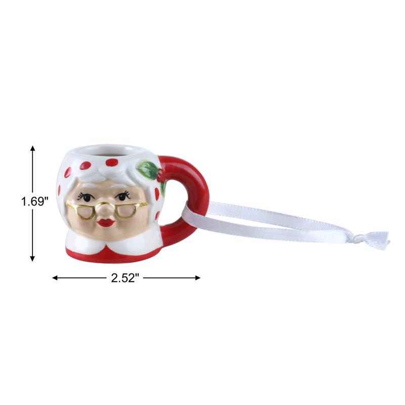 Mr. Christmas Assorted Snowman, Mrs. Claus, Santa, Teddy Bear, Reindeer, Nutcracker Ornaments 1.5 in