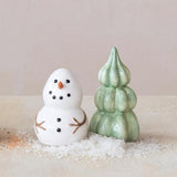 Creative Co-Op Snowman and Tree Table Decor