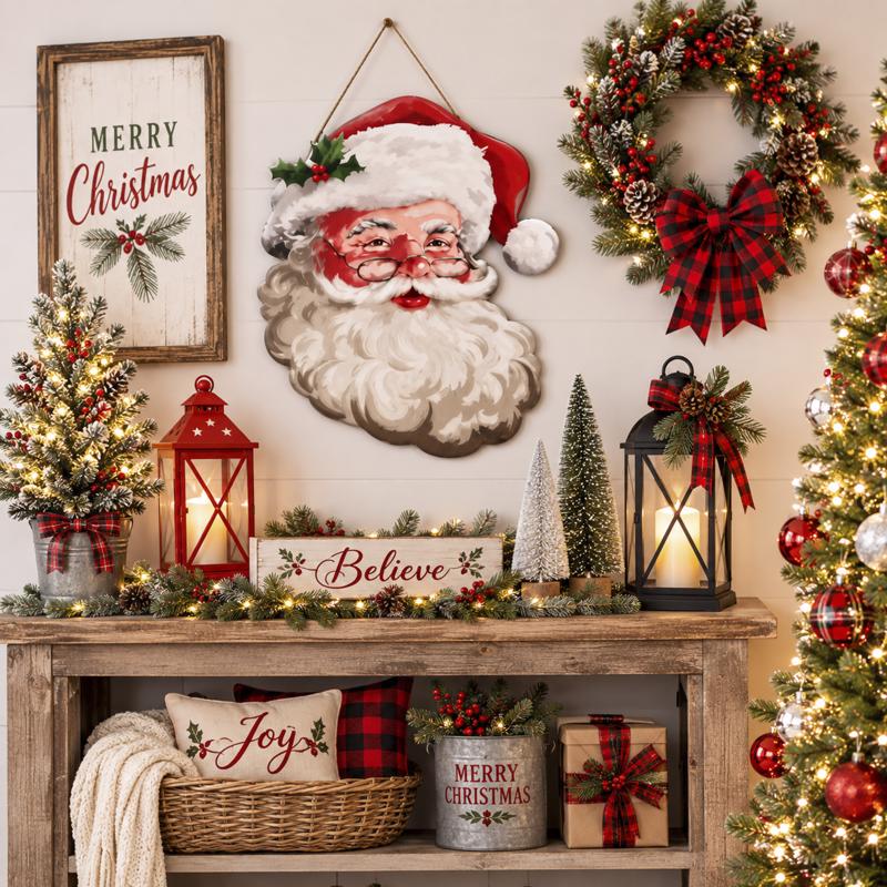 Gerson Embossed Metal Christmas Hanging Decor 17