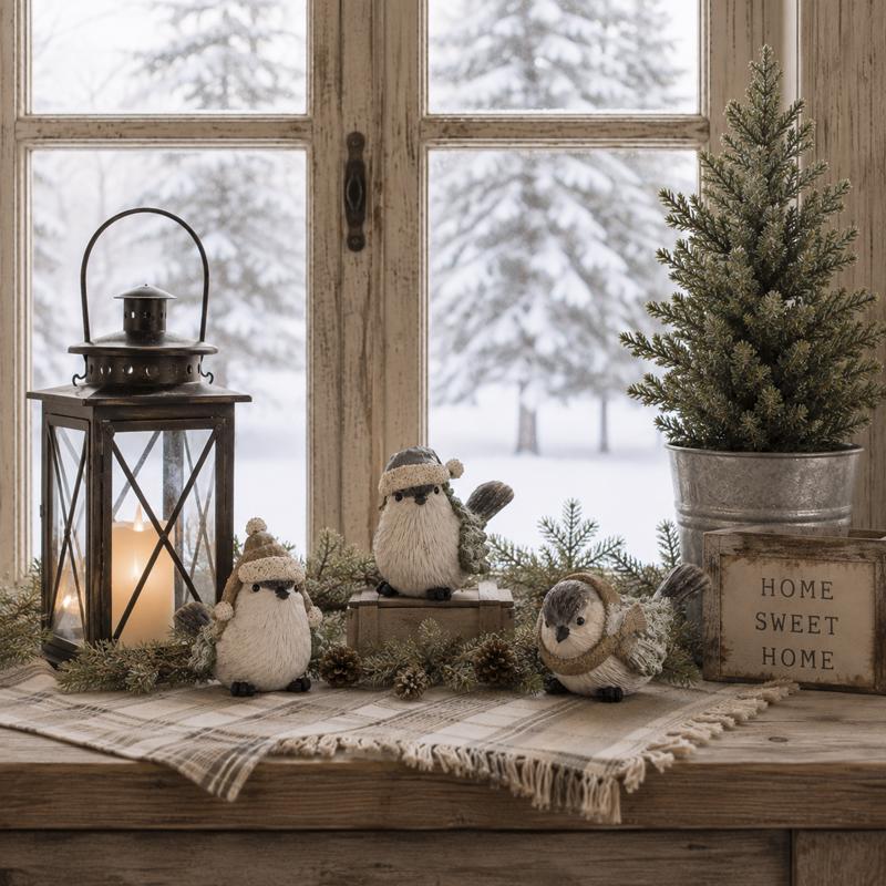 Gerson Winter Bird Figurine