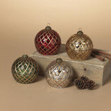 Gerson Glass Ornament LED Wax Candle
