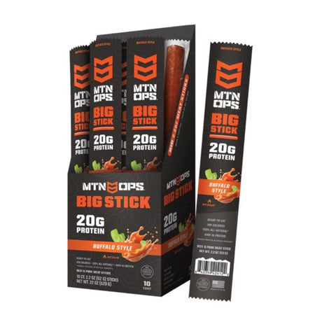 MTN OPS Buffalo Style Beef Stick 2.2 oz Packet