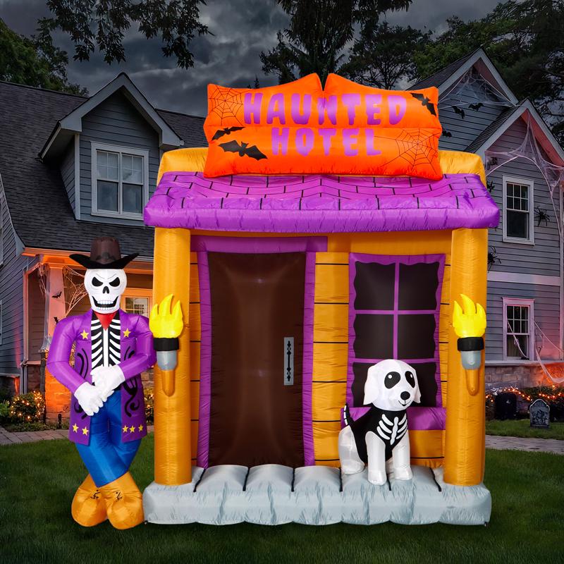 Seasonal Creations 10 ft. Prelit Haunted Hotel Inflatable