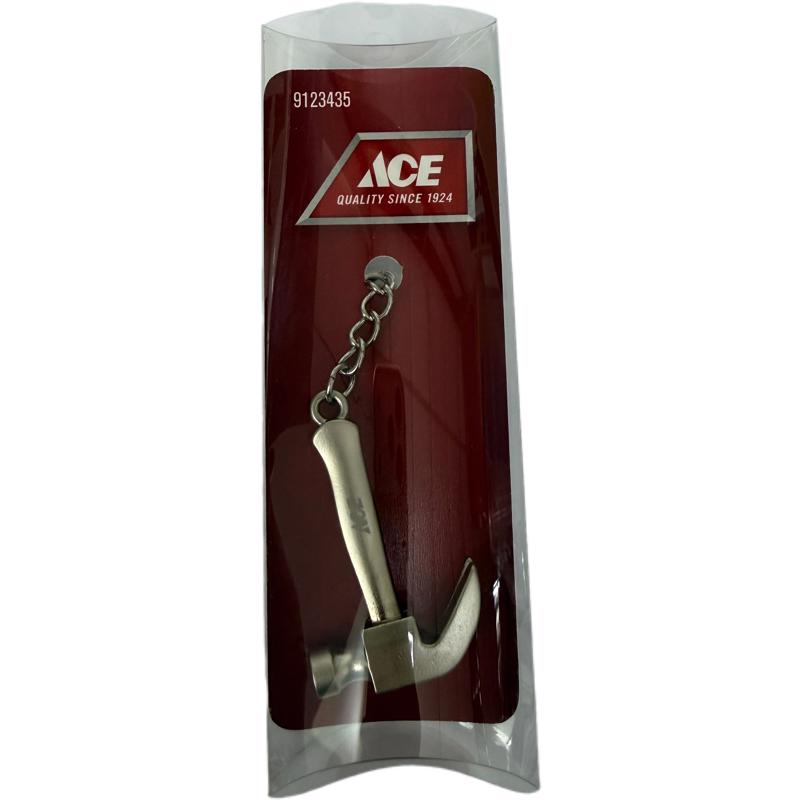 Ace Nickel Plated Zinc Silver Tool Shape Key Ring