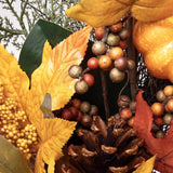 Celebrations 35 ct 24 in. LED Orang/Yellow Fall Wreath