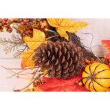 Celebrations 35 ct 24 in. LED Orang/Yellow Fall Wreath