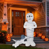 Seasonal Creations 6 ft. Prelit Mummy/Puppy Inflatable