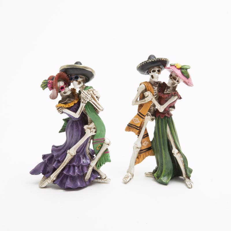 Gerson Resin Day of the Dead Dancing Couple Halloween Decor