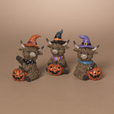 Gerson Resin Halloween Highland Cow Halloween Decor