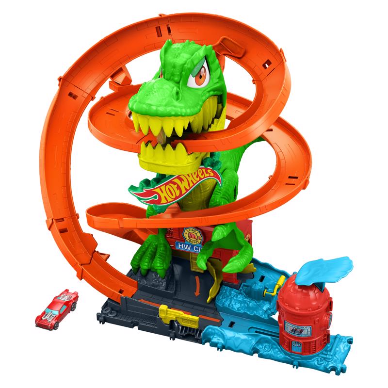 Hot Wheels T-Rex Blaze Battle Track Set