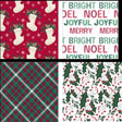 Paper Images Traditional Assorted Christmas stockings/Noel/Joyful/Merry and Bright/Plaid/Leaves and