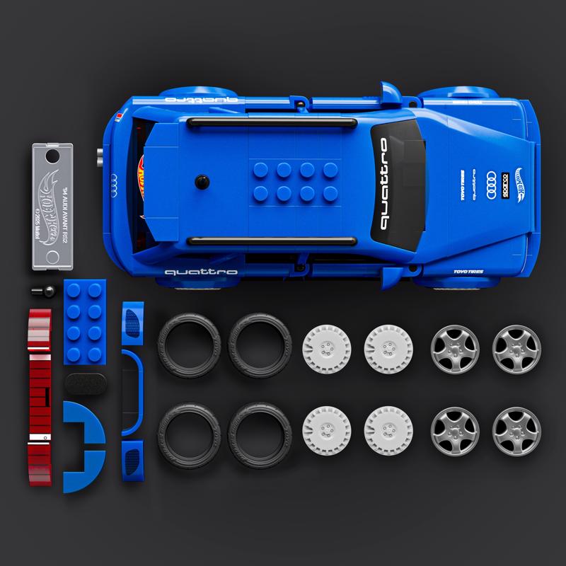 Hot Wheels 94 Audi Speed Series Building Set