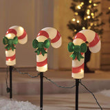 Celebrations LED Warm White Candy Cane 9 in. Pathway Decor