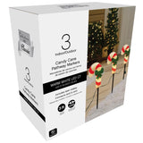 Celebrations LED Warm White Candy Cane 9 in. Pathway Decor