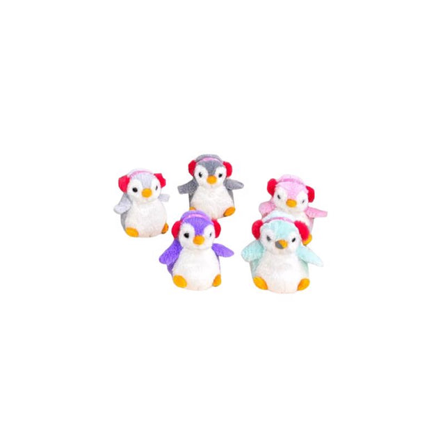 Beverly Hills Teddy Bear Mini Penguin with EarMuffs Stuffed Animal 12 pc