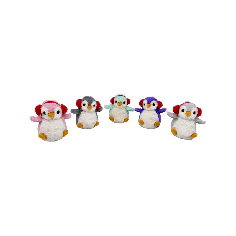Beverly Hills Teddy Bear Mini Penguin with EarMuffs Stuffed Animal 12 pc