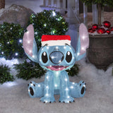 Disney Holiday Tinsel Sculpture Sitch 19 in. Yard Decor