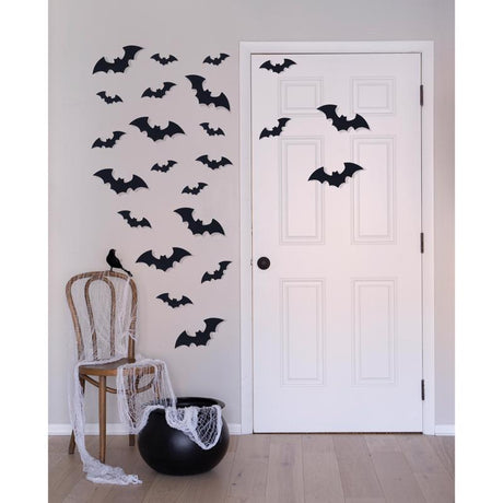 Seasons 11 in. Bats Halloween Decor