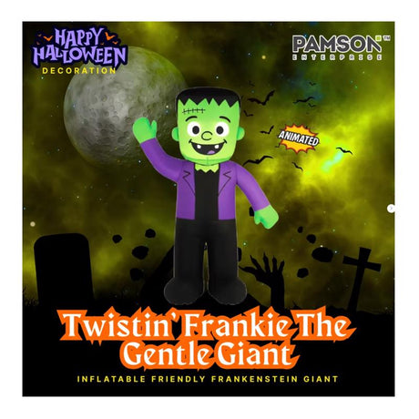Pamson 12 ft. LED Prelit Twistin Frankie Inflatable