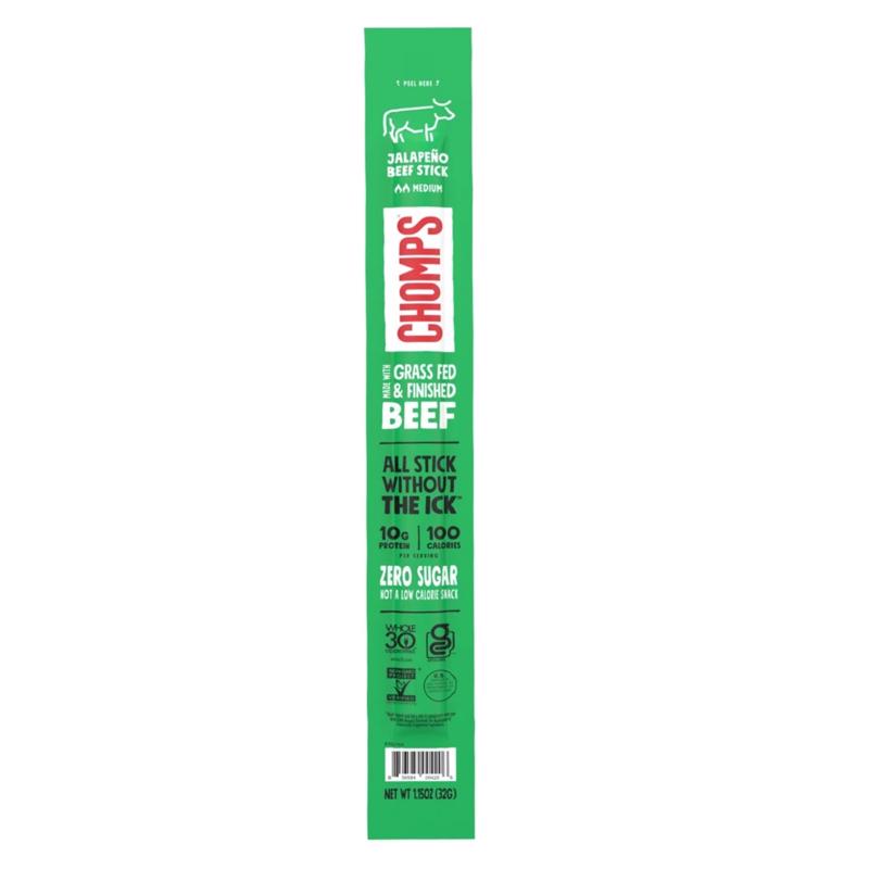 Chomps Jalapeno Beef Stick 1.15 oz Pouch