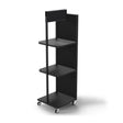 64 in. H X 20 in. W X 20 in. D Black Metal Product Display Display