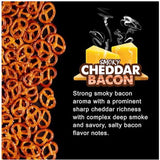Knotty Pretzels Smokey Cheddar Bacon Pretzels 7.5 oz Pouch