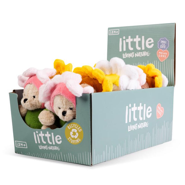 Keycraft Little Dress Up Bear Flower Plush Toy