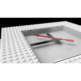 LEGO Time by IQHK Wall Clock Building Set White